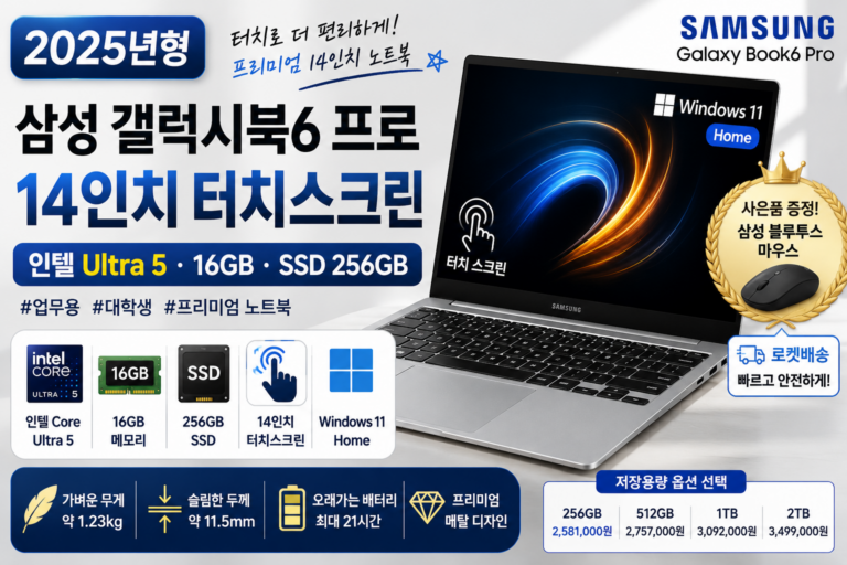 14인치 터치스크린 프리미엄 업무용 노트북 추천